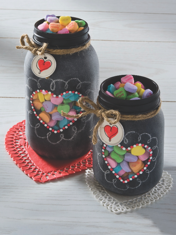 CHALKBOARD MASON JARS