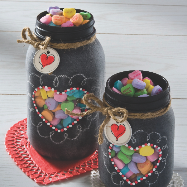 CHALKBOARD MASON JARS